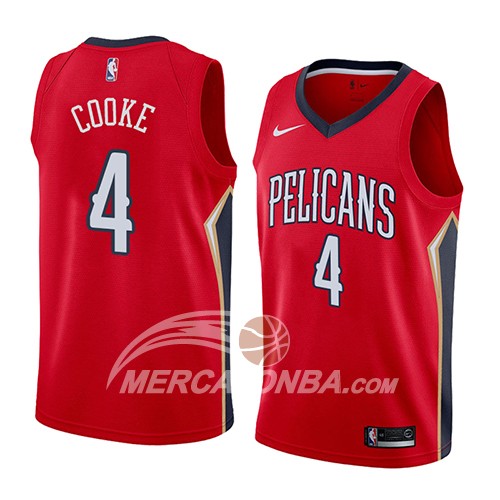 Maglia NBA New Orleans Pelicans Charles Cooke Statement 2018 Rosso